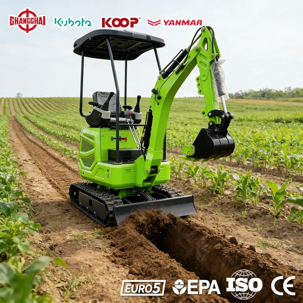 

Mini Excavator 1.2Ton Kubota Engine Construction 1.2Ton Excavators 2.5Ton Europe EPA Euro 5 CE Fast Delivery