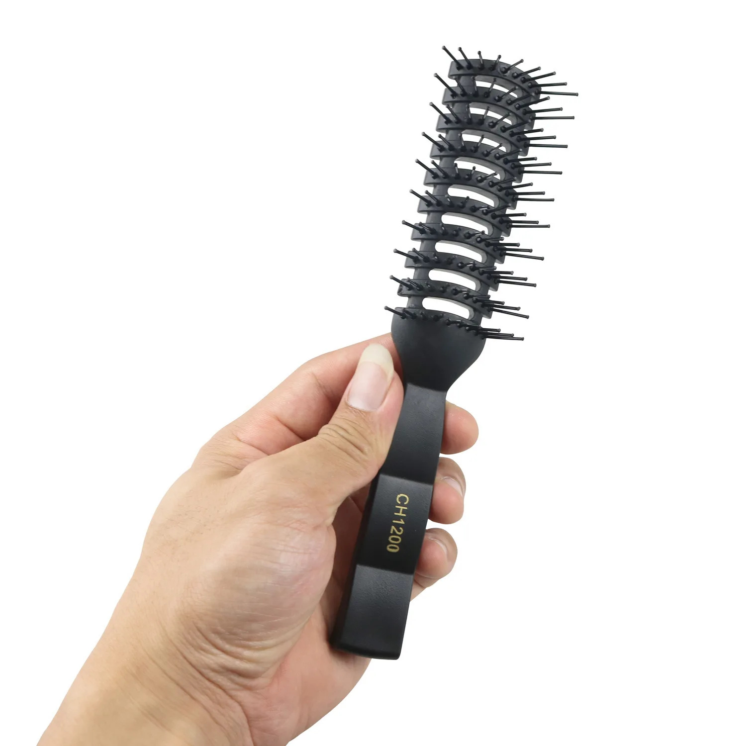 Men Hair Brush Hairdressing Salon Barber Anti-static Heat Comb Hair Wig Styling Tool Comb Brush Healthy Massage Tools