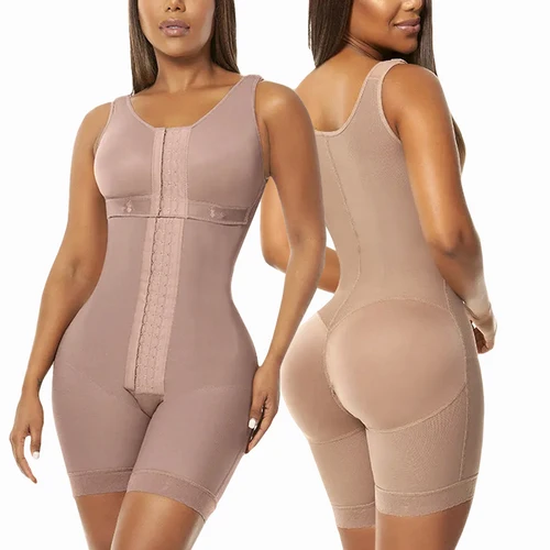 Imagen 1 del producto Body con corsé de cuerpo completo para mujer, medias moldeadoras talladas, fajas posparto, vaina colombiana, realce de trasero, ropa moldeadora de modelado