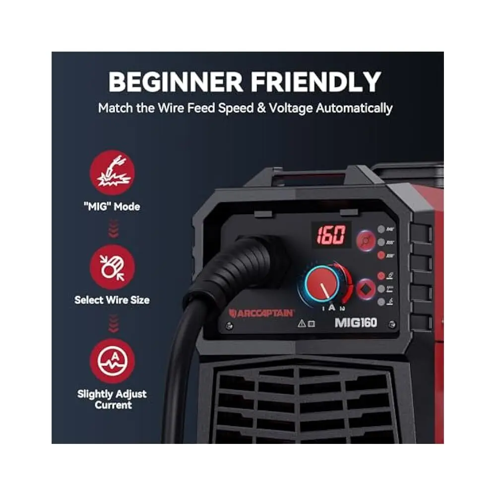 Máquina de solda 4, em 1, MIG, TIG, Stick, Flux Core, confiável e eficiente