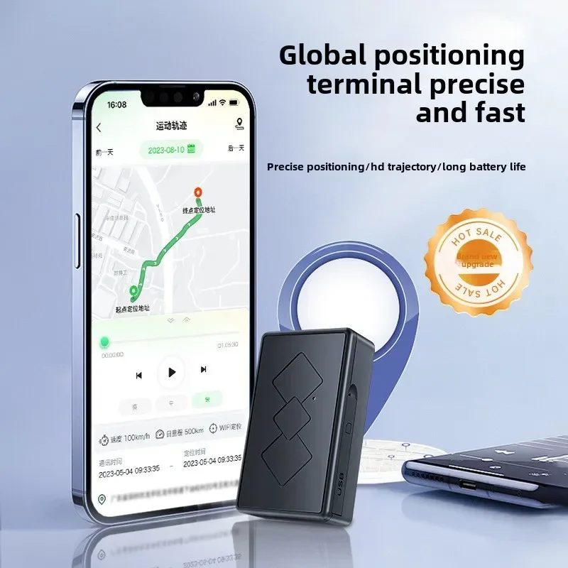 Localizzatore GPS per auto, localizzatore antifurto, posizionamento remoto satellitare per veicoli 4G, registratore per alpinismo all'aperto, mini localizzatore GPS