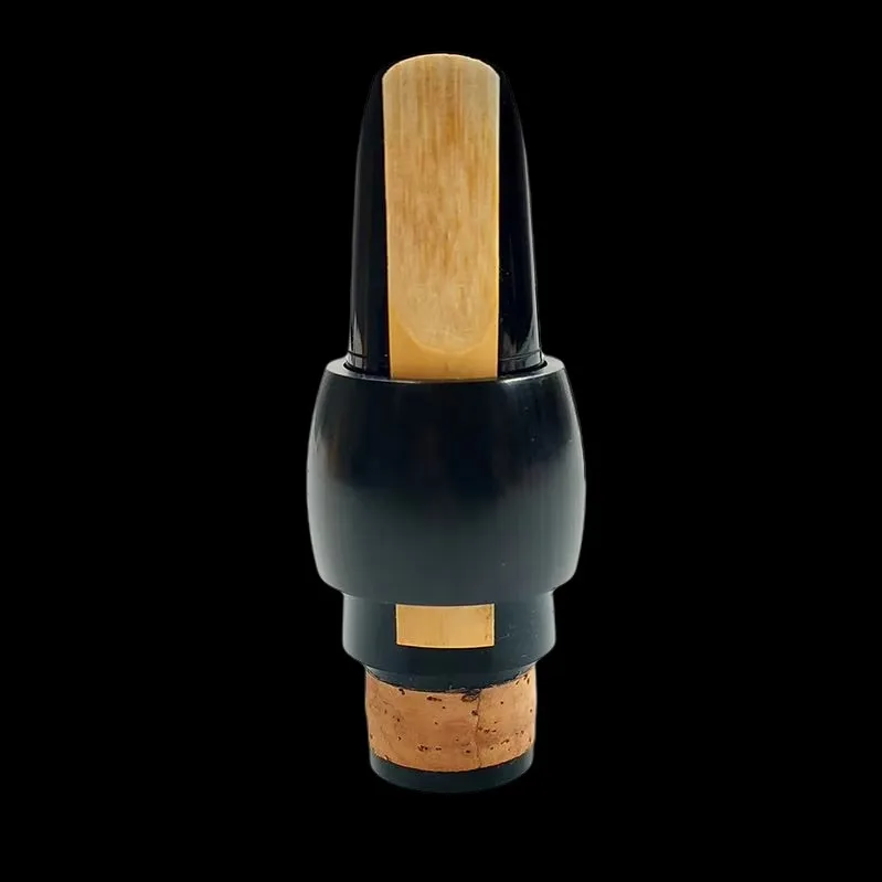 Alto Saxophone Reed Clip Clarinet Mouthpiece Clamp Made of Ebony Grenadilla Reedwood for Secure Instrument Play