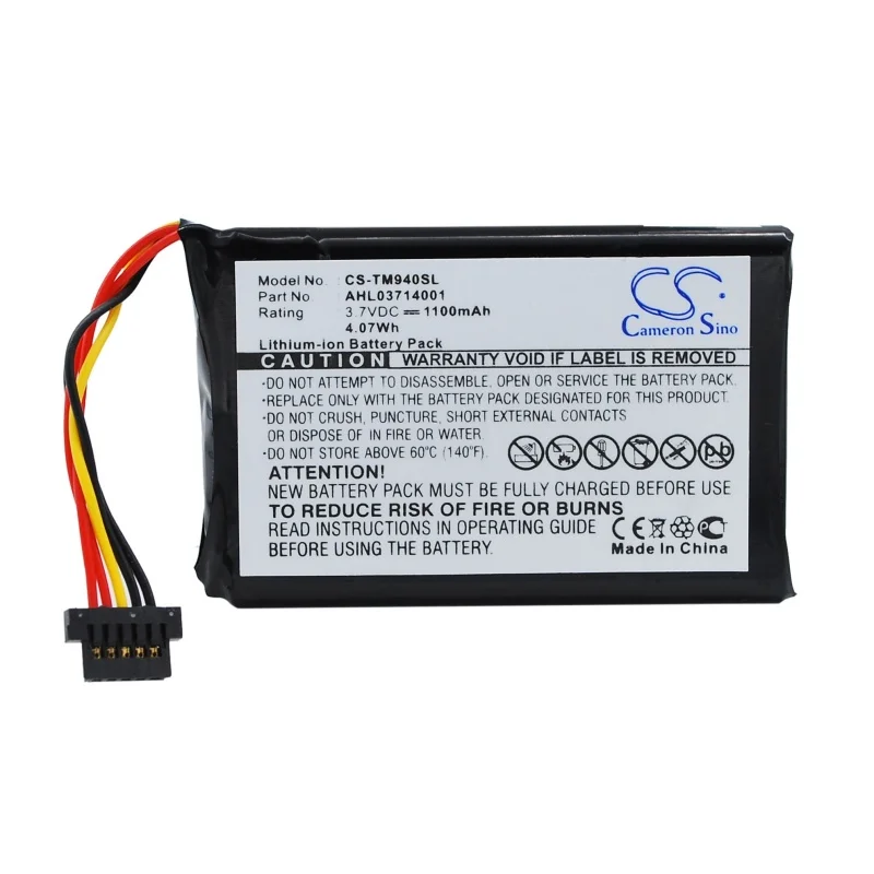 

100% NEW 1100mAh GPS, Navigator Battery Battery AHL03714001 for TomTom Go 940, 940 Live