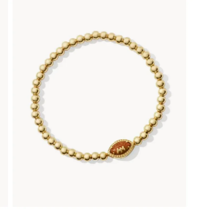 

Europe and the United States fashion sports wind sweet cool hot girl soccer baseball rugby aventurine bracelet women's jewelry