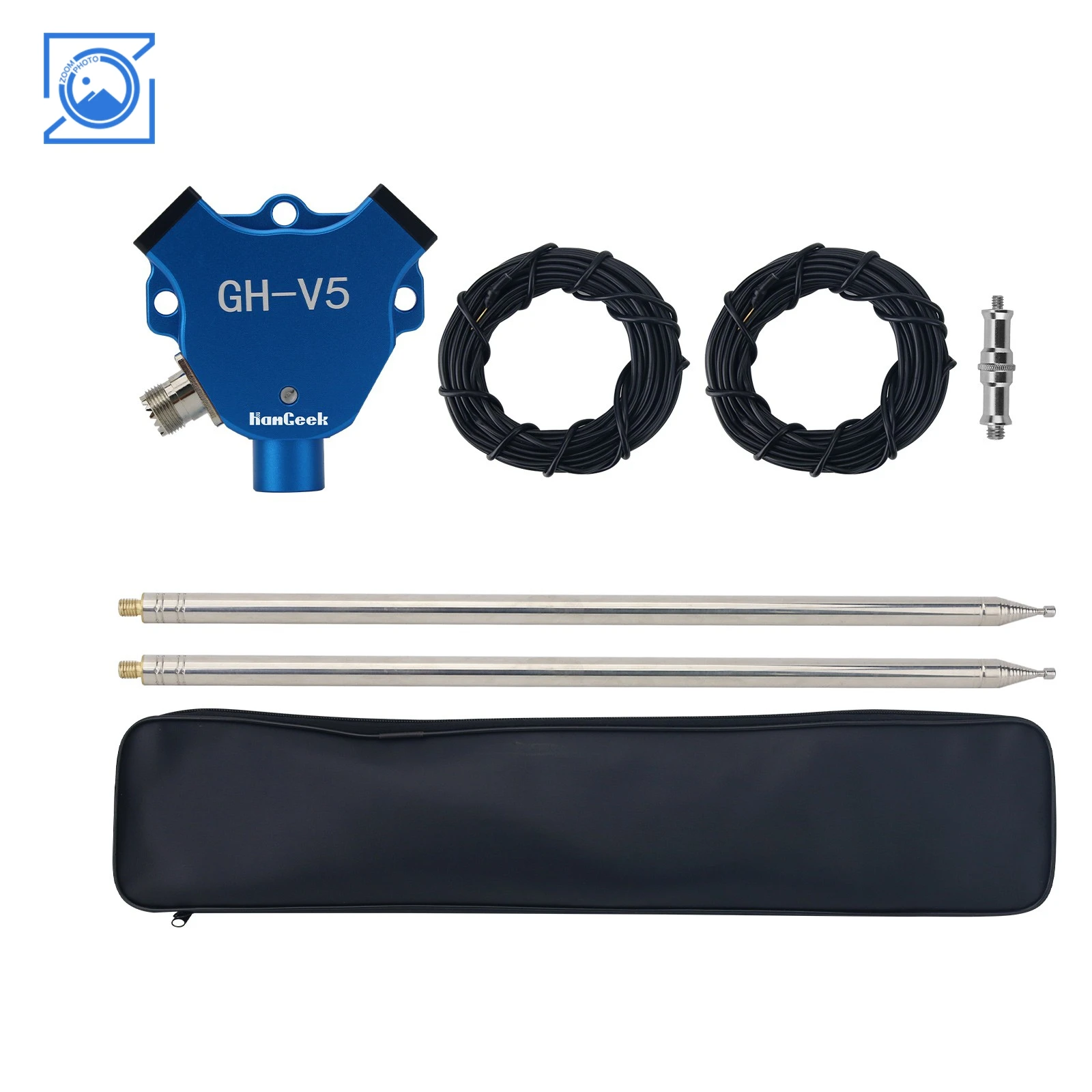 

HamGeek GH-V5 V-образная антенна 7 МГц-430 МГц 200 Вт IP68 Водонепроницаемая коротковолновая антенна с балуном