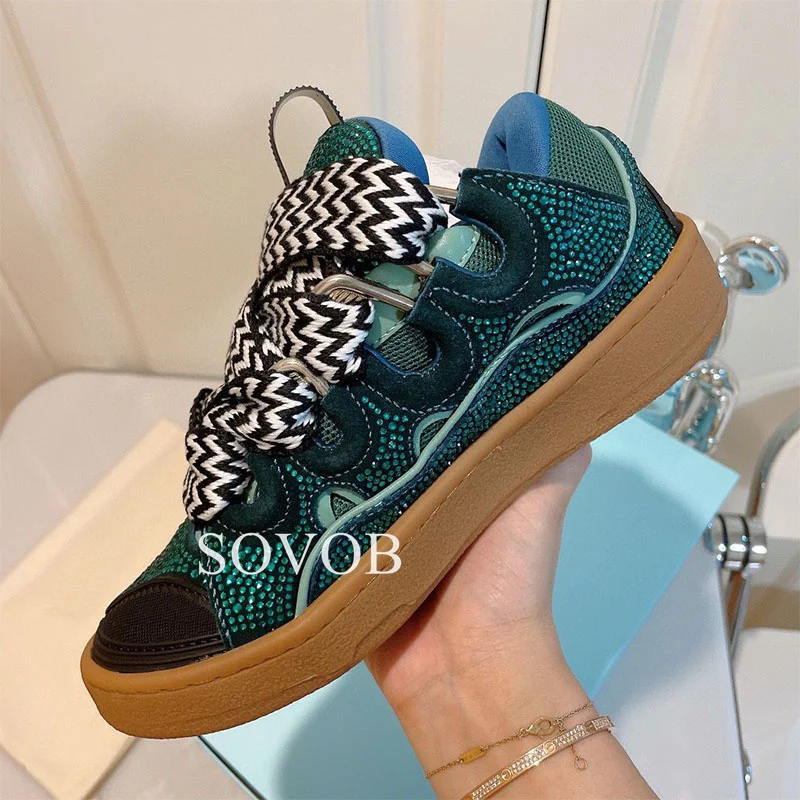 Unisex Spring Thick Sole Leopard Pattern Flat Shoes Lace up Casual Shoes Fashion Board Shoes Everyday Versatile Walking Shoes