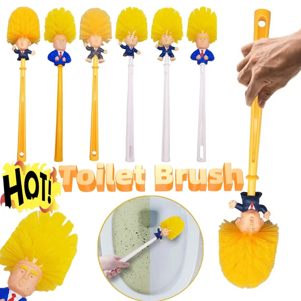 

Donald Toilet Brush with Holder Bathroom Cleaning Brush Funny Toilet Cleaning Brush Novelty Gifts for Bathroom Cleaning Cleaning