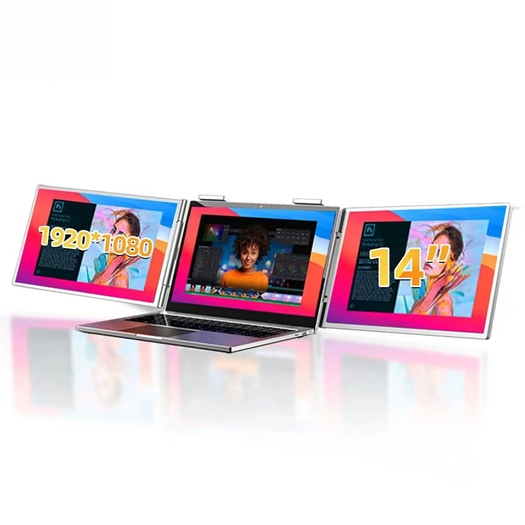 

Hot OEM ODM Direct Factory Triple Laptop Screen Extender 14 Inch Type-C Tri Screen Screen Extension For Laptop