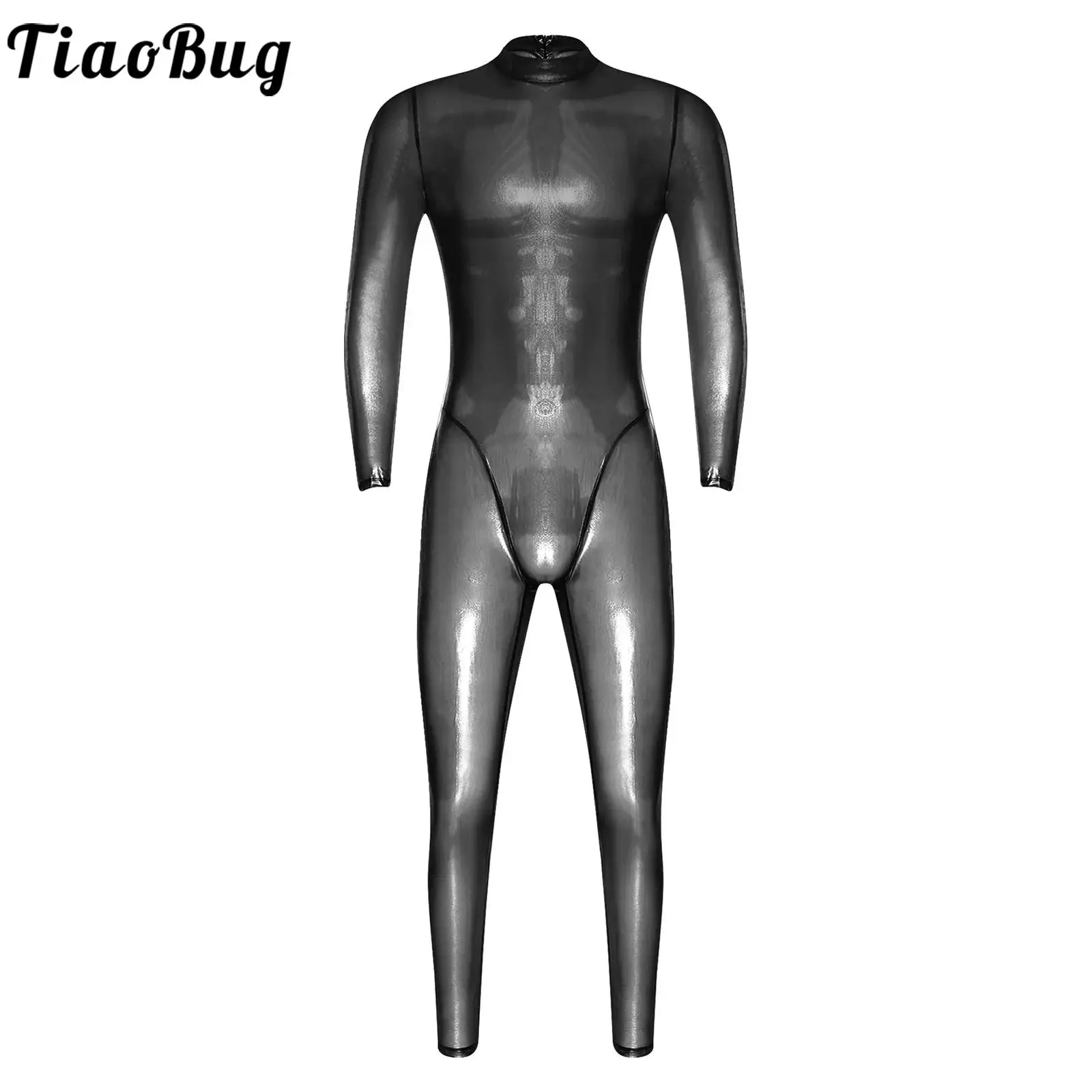 

Мужские сексуальные прозрачные облегающие боди, пижамы с длинными рукавами, длинные брюки, прозрачные глянцевые облегающие комбинезоны, колготки, прозрачная одежда для сна