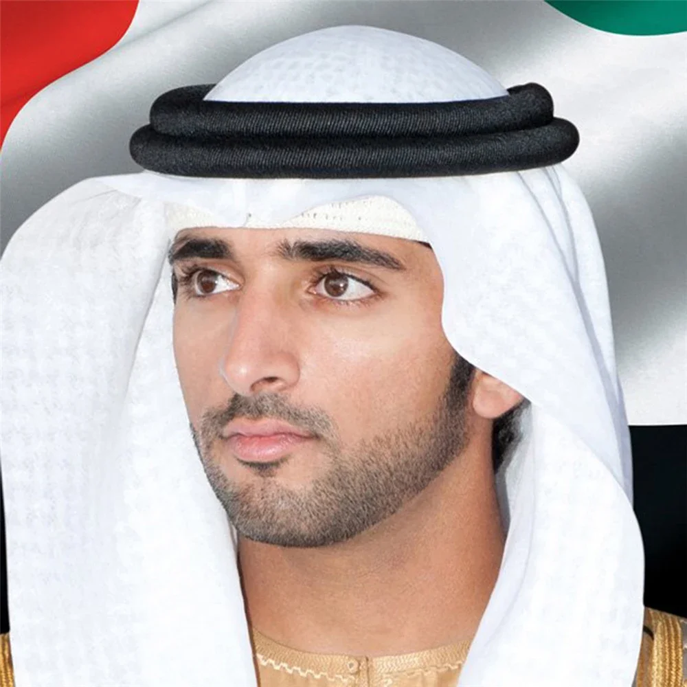 Men Saudi Islamic Clothing Arabic Dubai Traditional Costume Muslim Black Rope Headwear Egal Shemagh Shawl Cap Desert Accessories