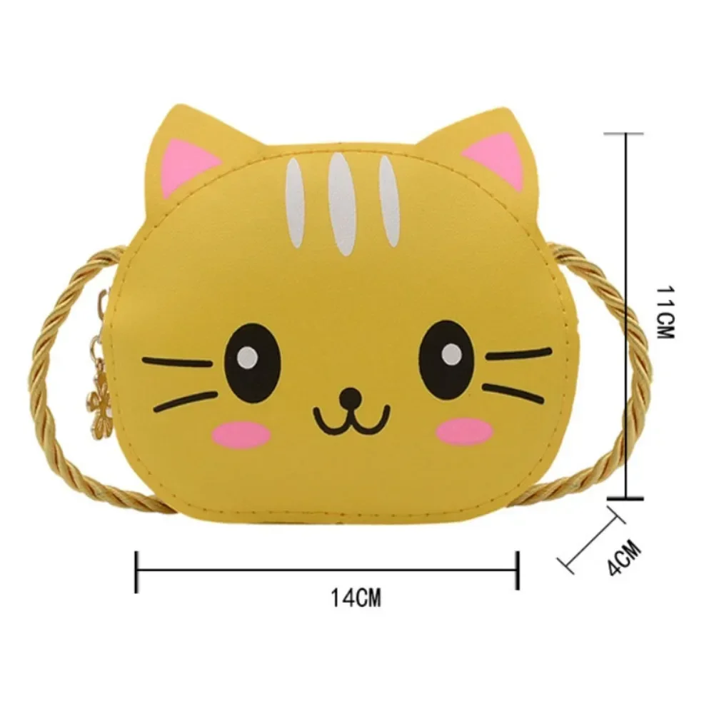 Mode Prinzessin Kinder Mini Handtaschen Baby Mädchen Pu Leder kleine Schulter Umhängetaschen niedliche Katze Kinder Geldbörse Geldbörse