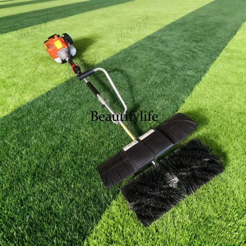 h178  Hand Held Power Broom Sand And Rubber Brushing Filling Brush For Artificial Grass(52CC Engine)
