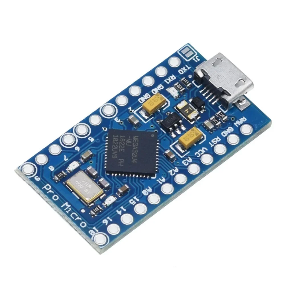 Micro ATmega32U4 5V 16MHz Replace ATmega328 for Arduino Pro Mini with 2 Row Pin Header for Leonardo Mini Usb Interface