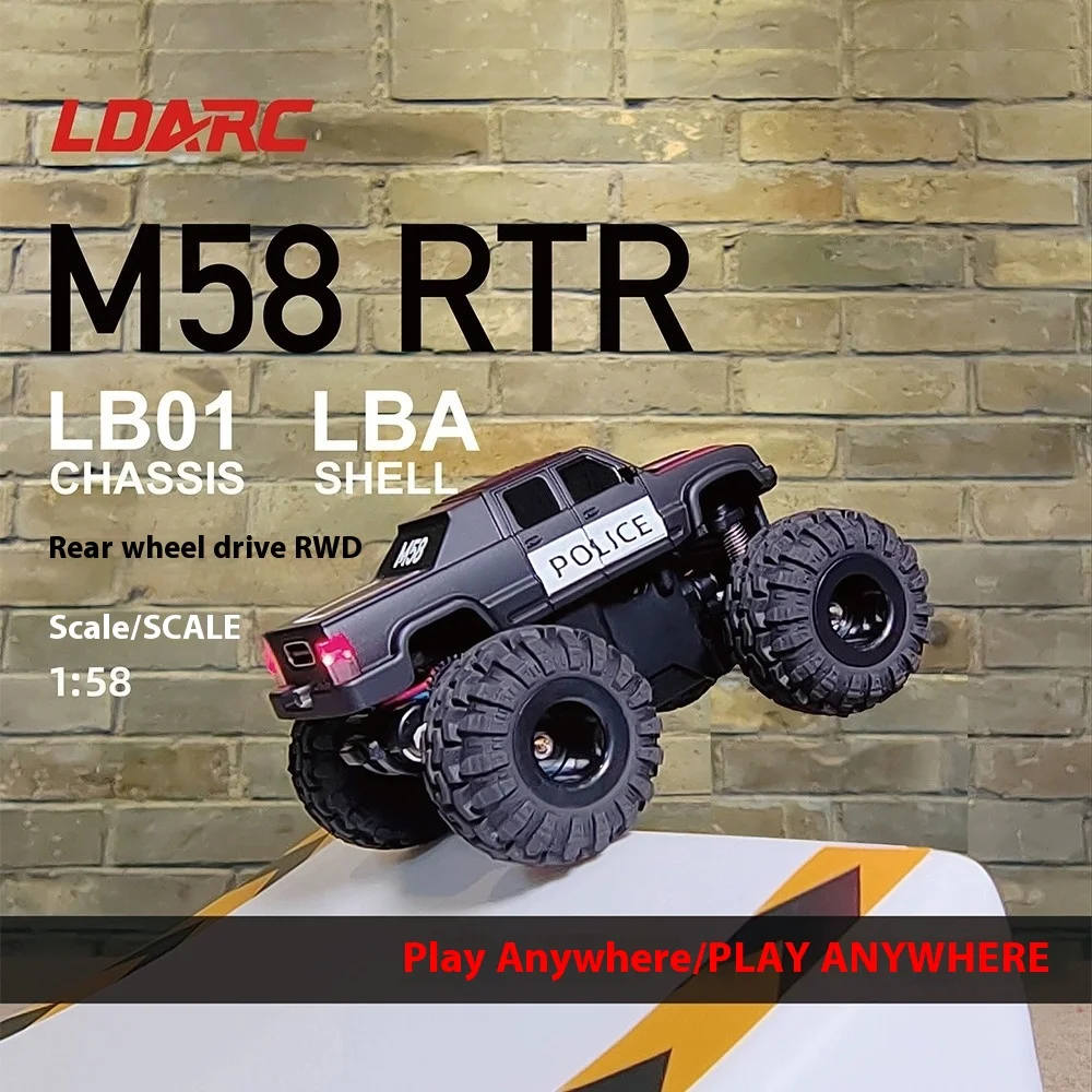 Ldarc Landian M58 1/58 Mini Car Desktop Remote Control Car Ct01 Remote Control Diving Platform Scene Suit Children Toy Car Gift