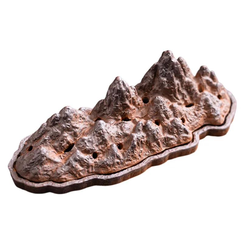

Ceramic Incense Stick Holder Censer Burner Home Decor Aromatherapy Ornament Brown Room