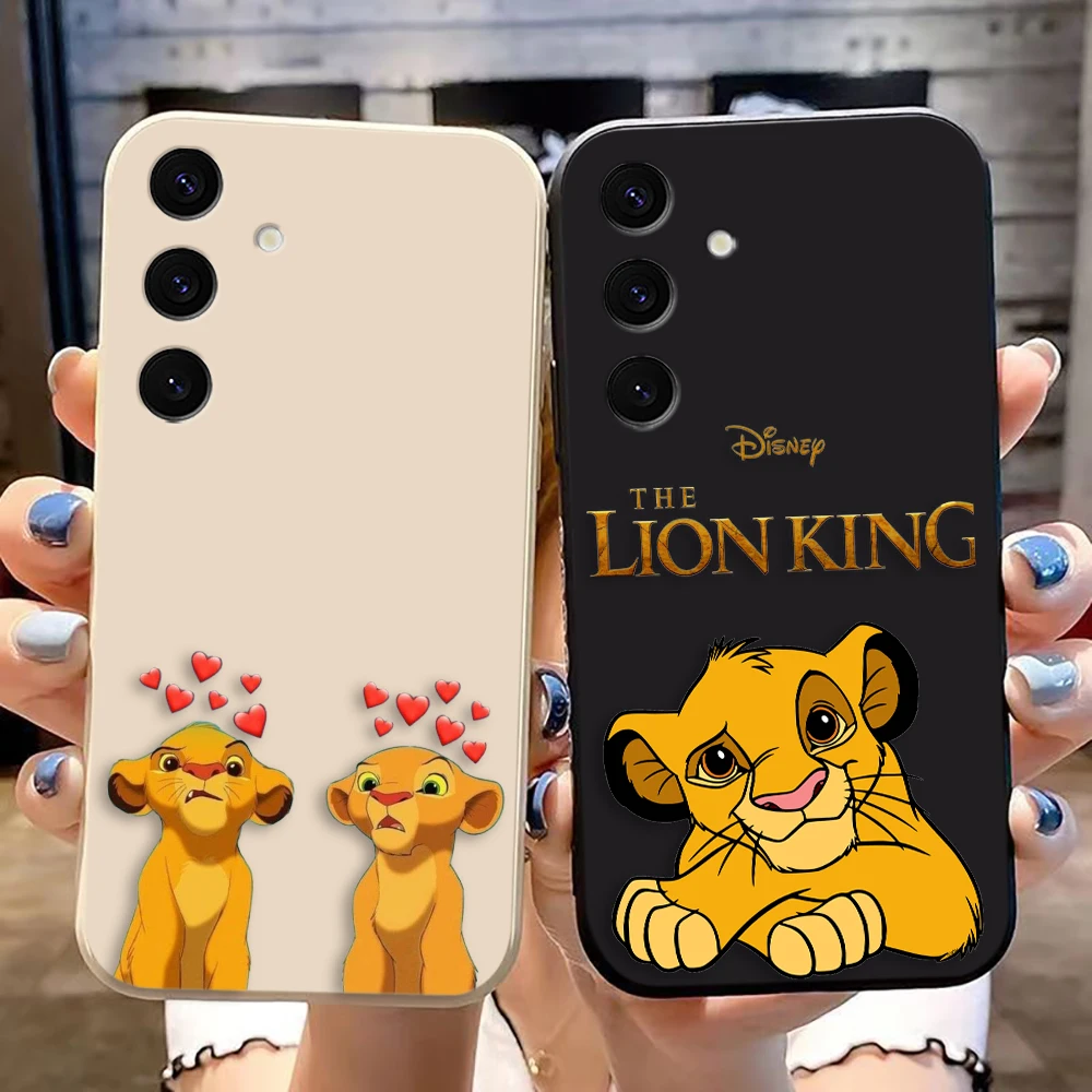 The Lion k-King Hakuna Matata Cover Phone Case For Samsung Galaxy S24 S23 S22 S21 FE S20 S10 S30 S11 PLUS Ultra Color TPU Case