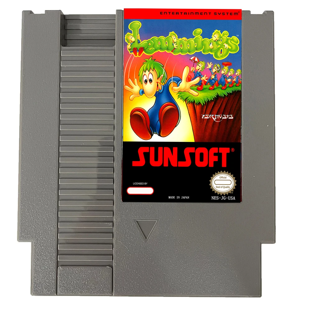 Classic Game Lemmings For NES Super Games Multi Cart 72 Pins 8 Bit Game Cartridge,for NES Retro Game Console