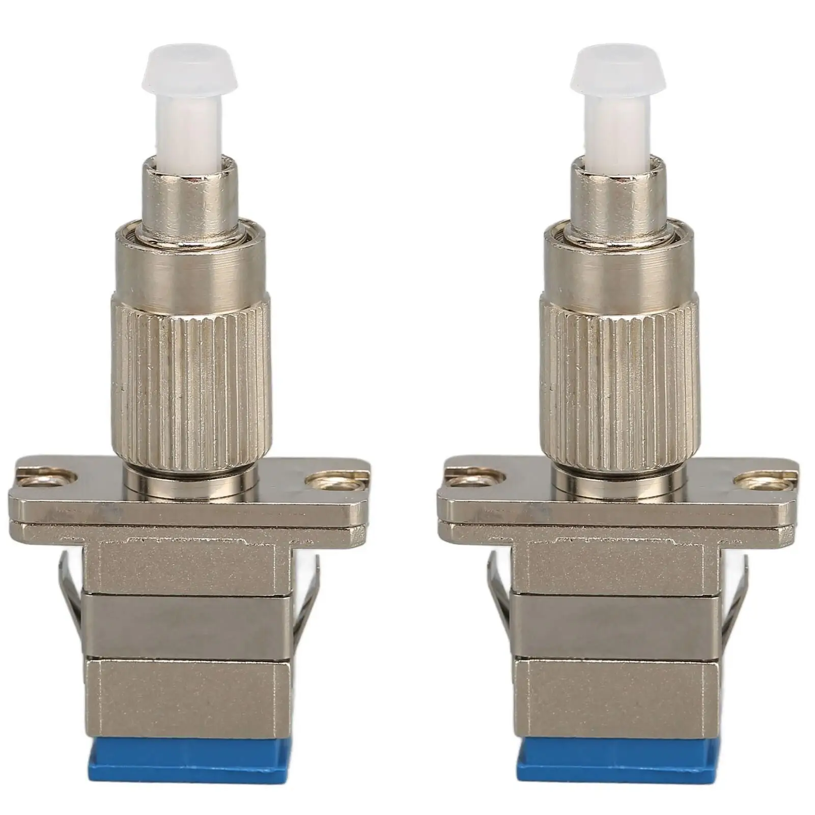 2PCS FC  SC Female Single Mode Hybrid Optical  Adapter - FC UPC Male  SC UPC Female Connector