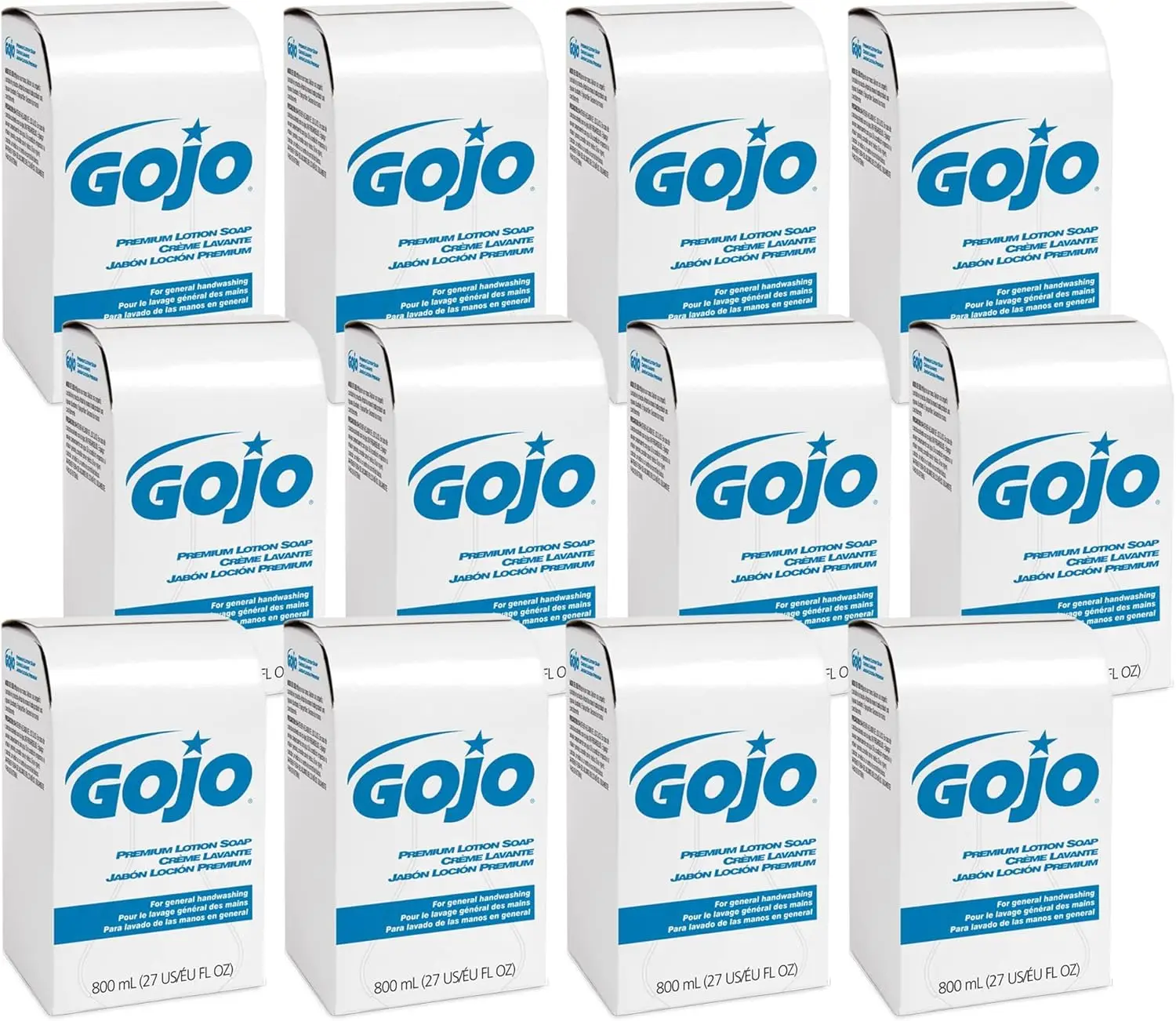 

Premium Lotion Soap, Waterfall Fragrance, 800 mL Lotion Hand Soap Refill 800 Series Bag-In-Box Soap Dispenser (Pack of 12) - 910