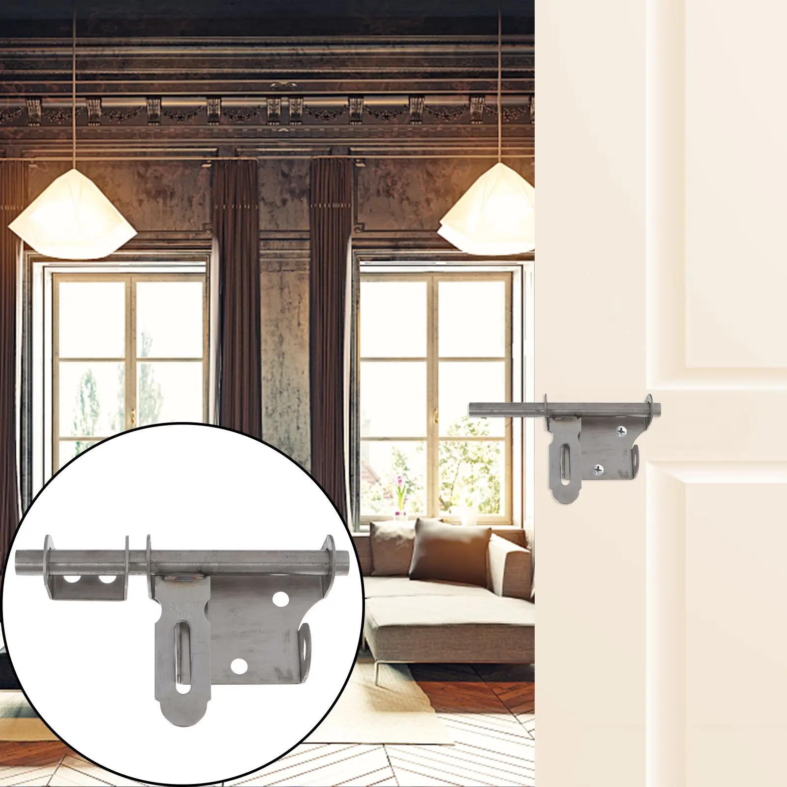 

Door Bolt Latch Lock Window Barrel Safety Bolts Stainless Steel Security