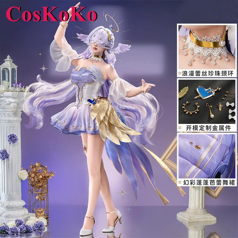 CosKoKo Robin Cosplay Game Honkai: Star Rail Costume Holy Heart Lament Sweet Elegant Formal Dress Halloween Role Play Clothing