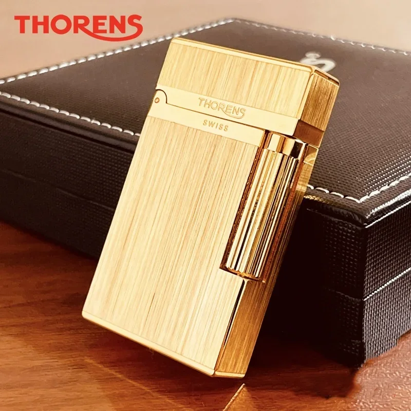 

THORENS Langsheng Kerosene Metal Vintage Lighter Personalized Brass Sculpture Grinding Wheel High end Men's Gift