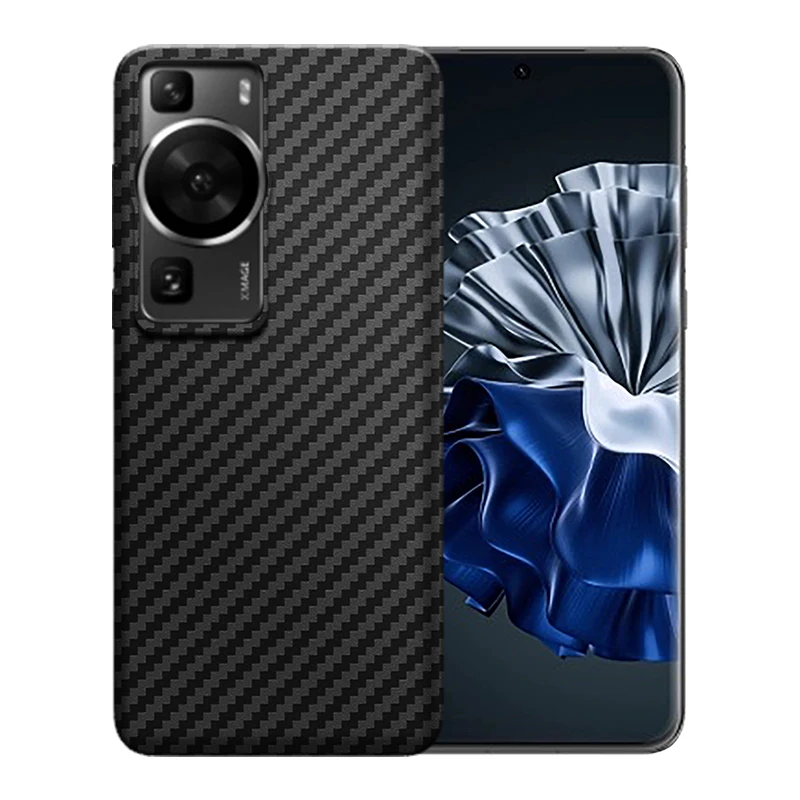 Imagem -06 - Acc-case de Carbono para Huawei P60 Pro Case Fibra Aramida Ultra-fino e Ultra-leve Nicho Anti-queda Telefone P60 Capa de Arte