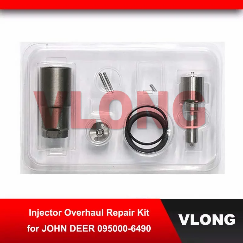 

Injector Overhaul Kit For John Deer D7430 Repair Kit Nozzle Nut Orifice Plate 095000-6490 RE529118 RE546781 RE524382 DZ100217