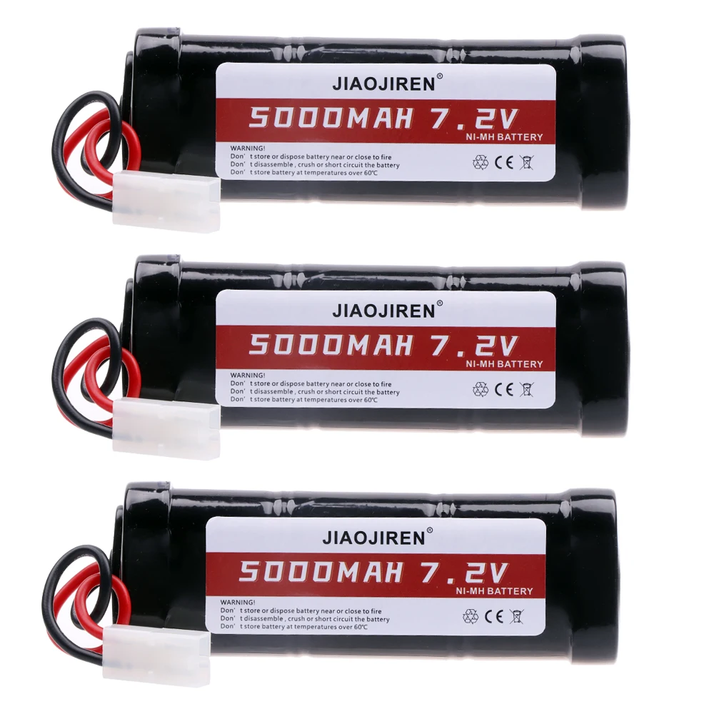 7,2 V Batterie 5000 mAh 8000 mAh NiMH Batterien Pack Für RC Auto Lkw Buggy Boot Tank 7,2 v Ni-Mh hohe capaBaterias Mit Tamiya Stecker