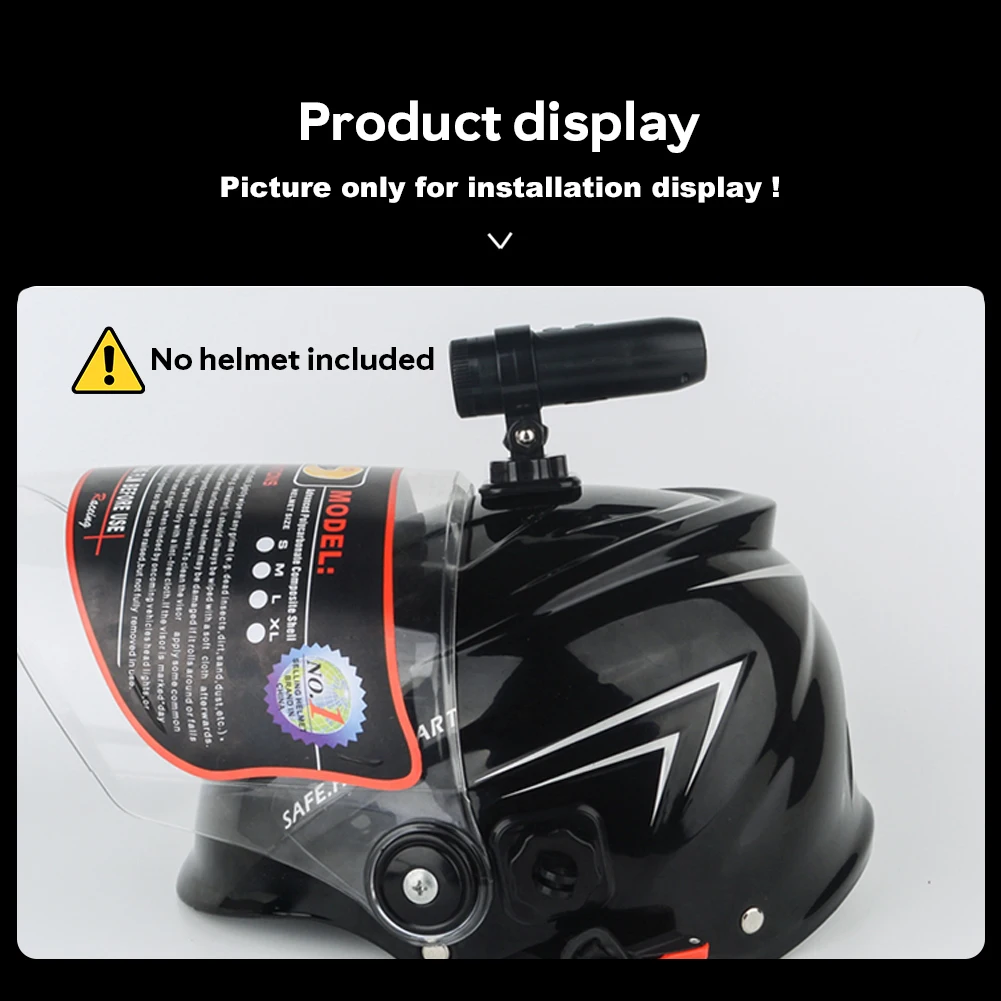 

960P Motorcycle Camera Helmet Mount Camcorder 170° Wide Angle Sport Camera Loop Recording Waterproof for Bike Motorbike Skiing