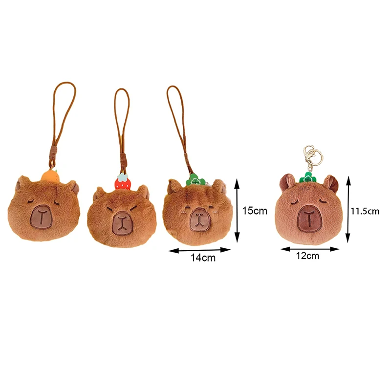 Schattige Cartoon Creatieve Dieren Capibara Pluche Portemonnee Ritssluiting Tas Kawaii Kleine Portemonnee Speelgoed Voor Kinderen Verjaardagscadeaus