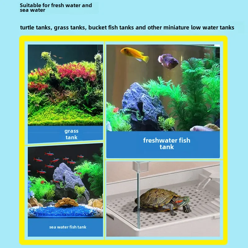 Fish tank heating rod low water level automatic constant temperature turtle tank mini heater fish farming heating rod small f...