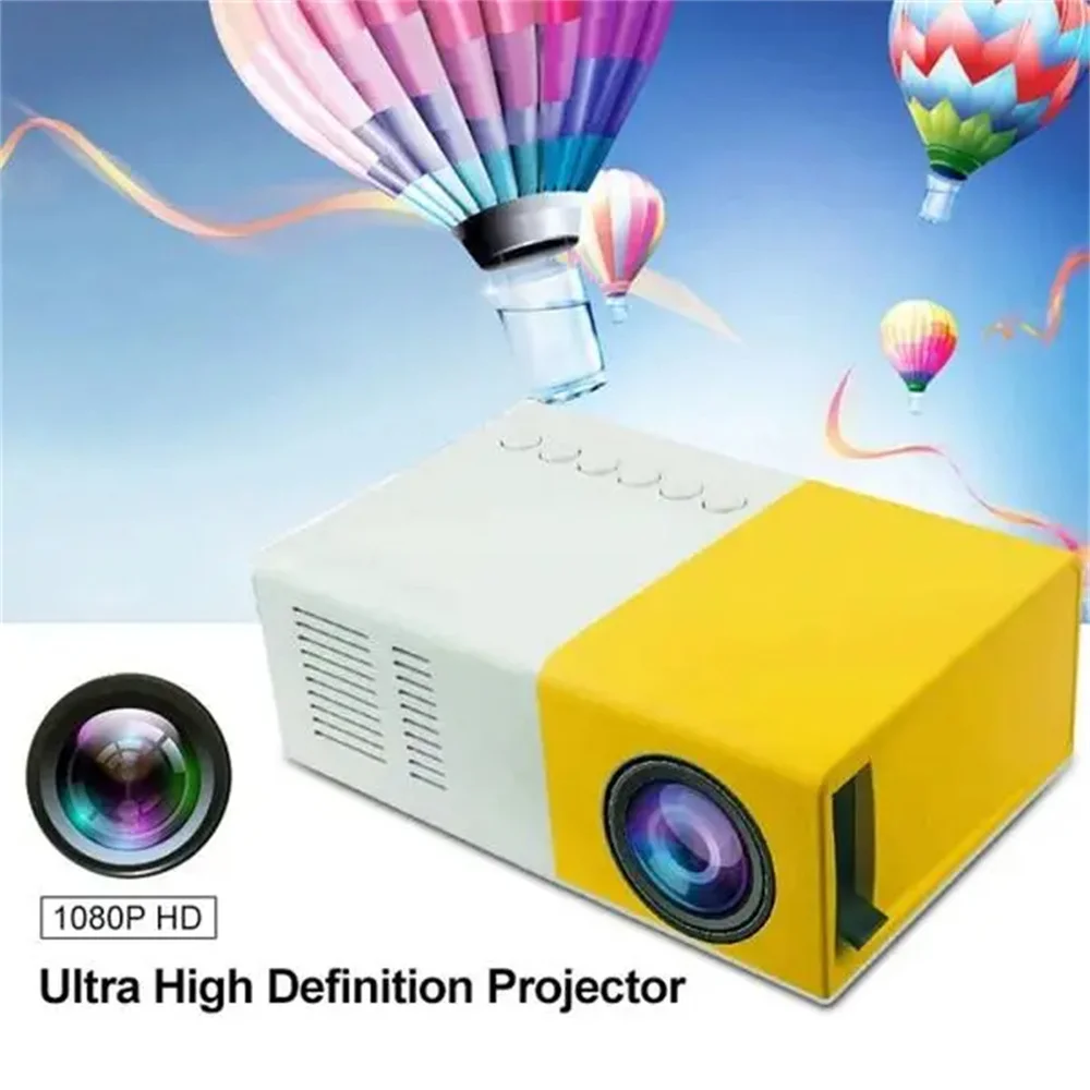 

Portable Projector 3D Hd Led Home Theater Cinema HDMI-compatible Usb Audio Projector Yg300 Mini Projector