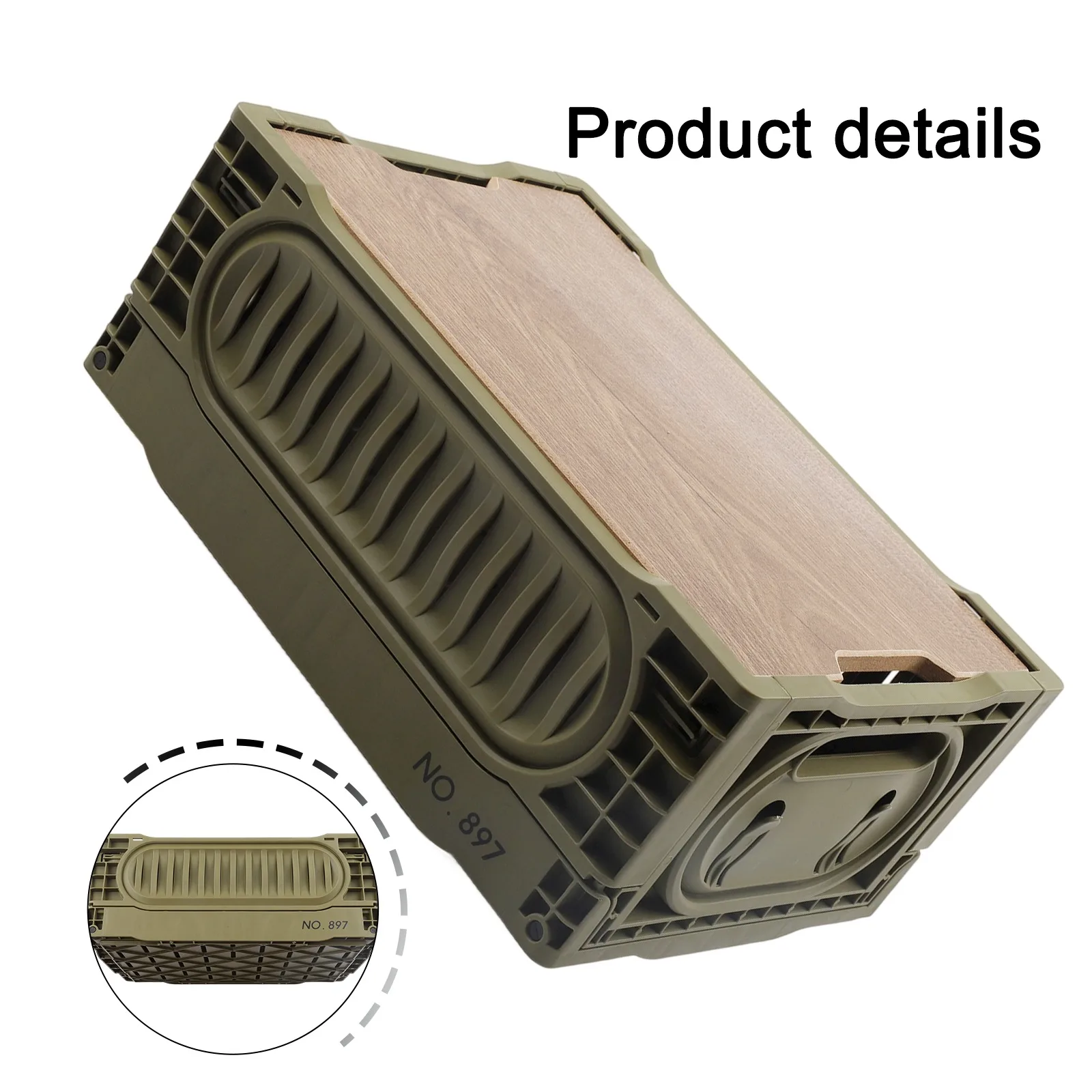 For Durable For Outdoor Storage Box with Easy to Carry Grip Handles Perfect for Camping and For Outdoor Activities