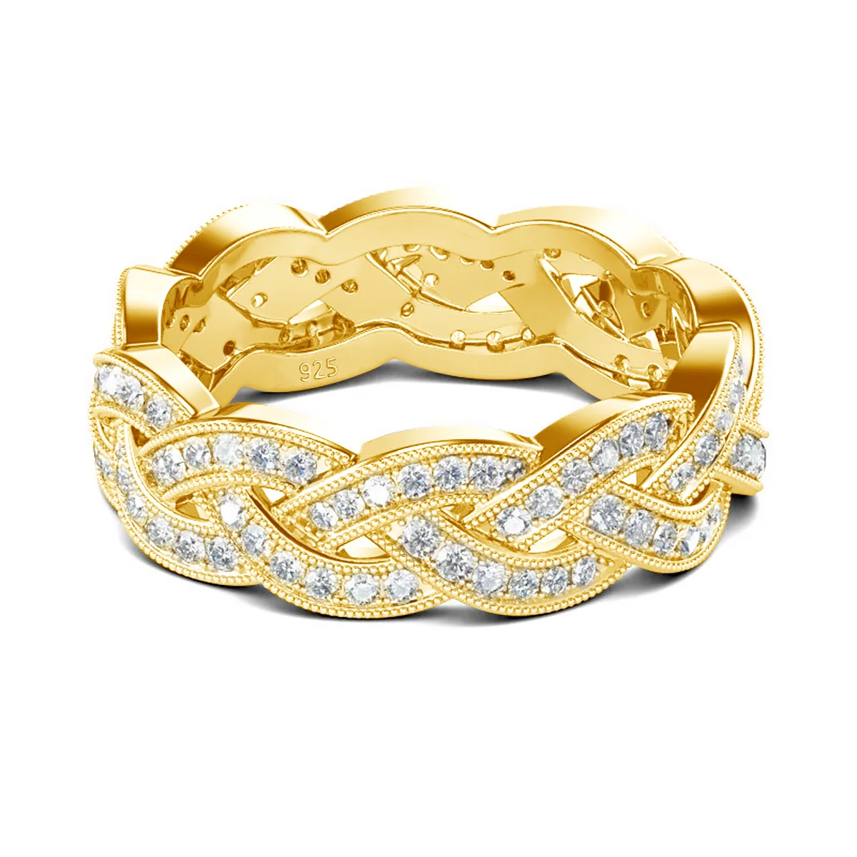 2025 Trend Kette Design Kubanischen Ringe Für Frauen Mit Moissanite Steine Echt 925 Silber Hip Hop Schmuck Für Frauen Pass diamant Test – Detail 4