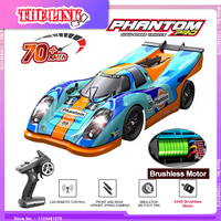 1:16 Scale Fast Brushless 4WD RC Cars for Adults 70KM/H High-Speed Flat Runner Drift Car with Remote Control 2.4G RC Hobby Gifts