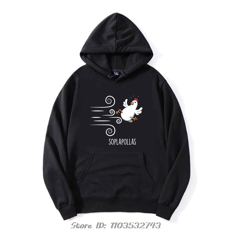 Me Suda La P Sopla P Cute Chicken Dabbing Cartoon Hoodie Casual Unisex Sports Lottie Dottie Chicken Pullover Hoody Clothing Tops