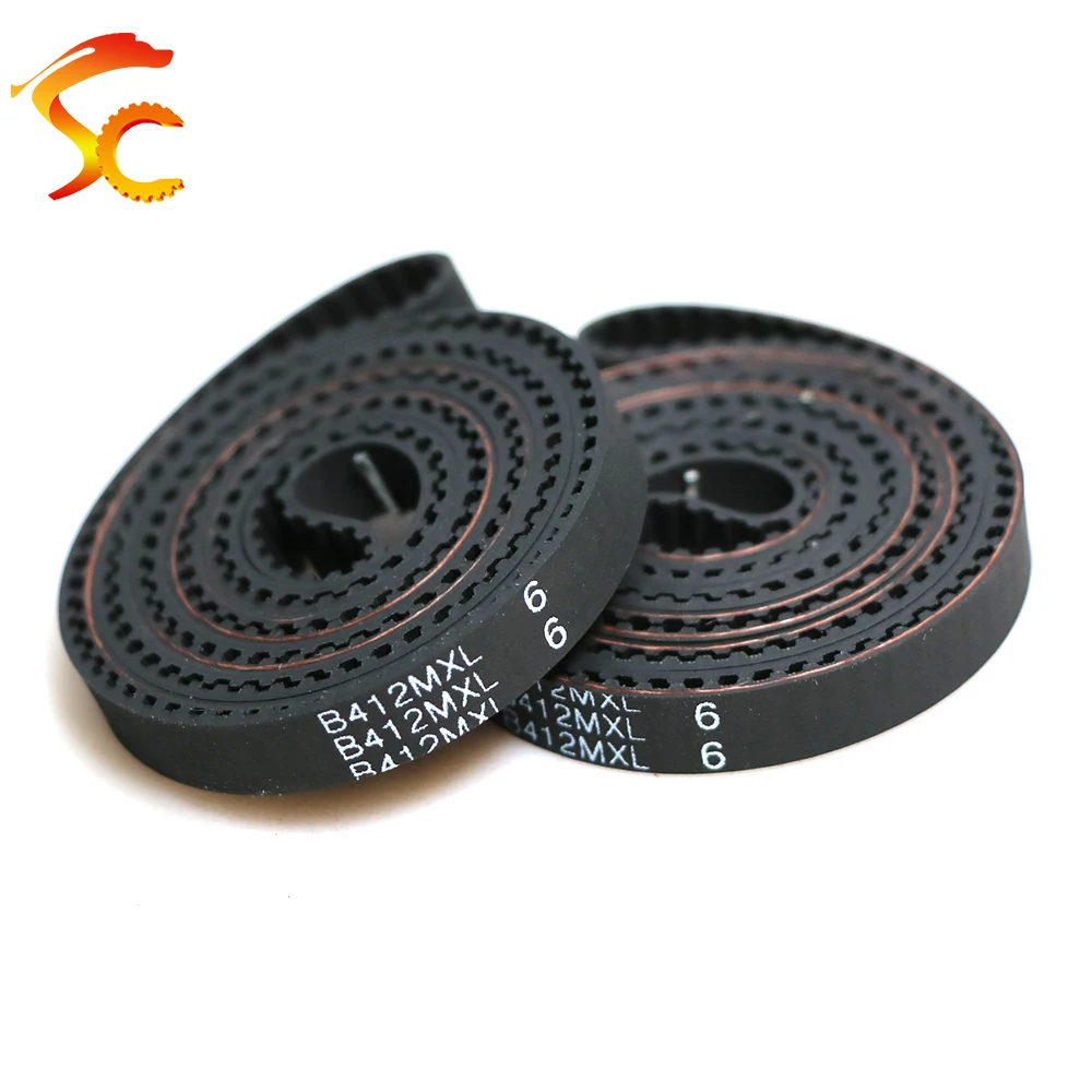 Trapezoidal MXL B412MXL-B468MXL Synchronous Belt Width 5/6/7/9/10/12/15mm Closed Loop Drive Belt MXL Rubber Timing Belt