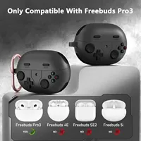 For Huawei Freebuds Pro 4 3 Case Luxury Earphone Case Shockproof Cover for Freebuds Pro 2 4E 4 5i 6i SE SE2 Cases with Keychain
