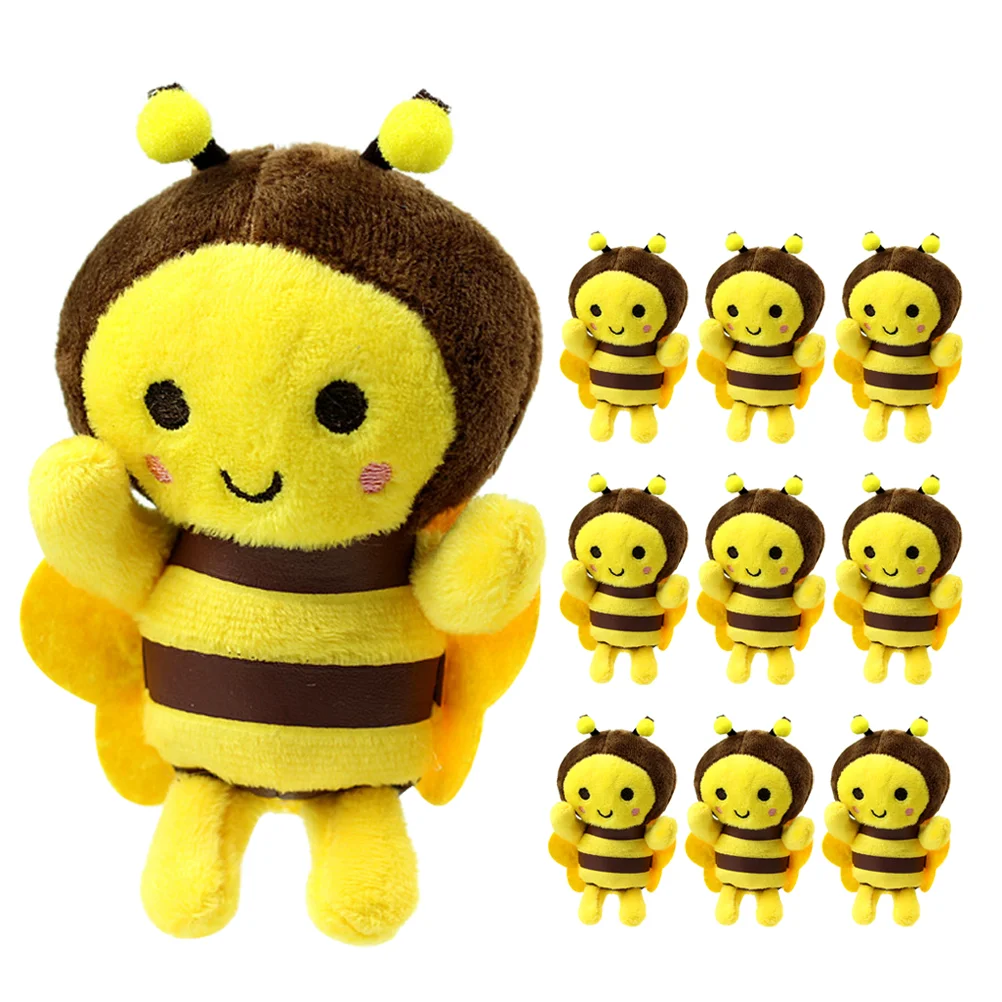 

Bee Plush Toy Bees Toy Soft Cute Gift Key Chain Pendant