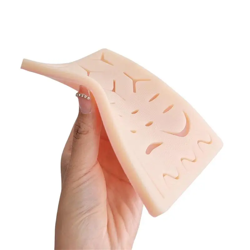 Silicone Skin Suture Pad for Practice, Sutura Pad para Prática, Student Essentials, Forte Gift, Várias funções