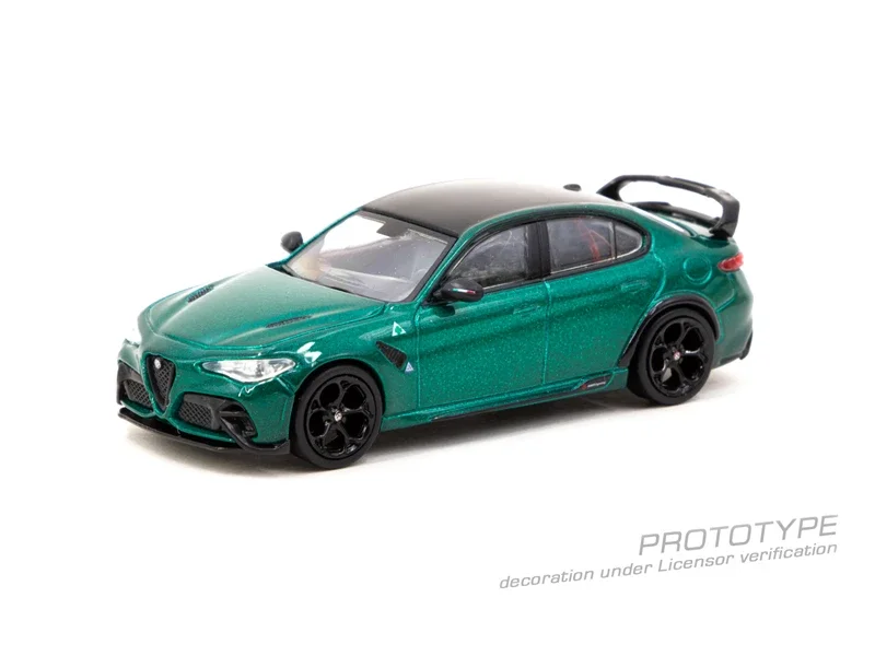 Tarmac Works 1:64 Alfa Romeo Giulia GTAm Green Metallic Diecast Model Car