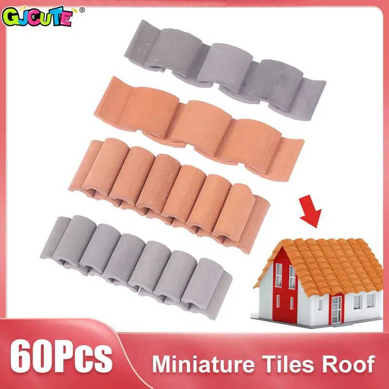 

1:16 Dollhouse Miniature Wall Bricks Roof Tiles Building Set For Dollhouses Kitchen Garden Living Room Life Scene Decor Props