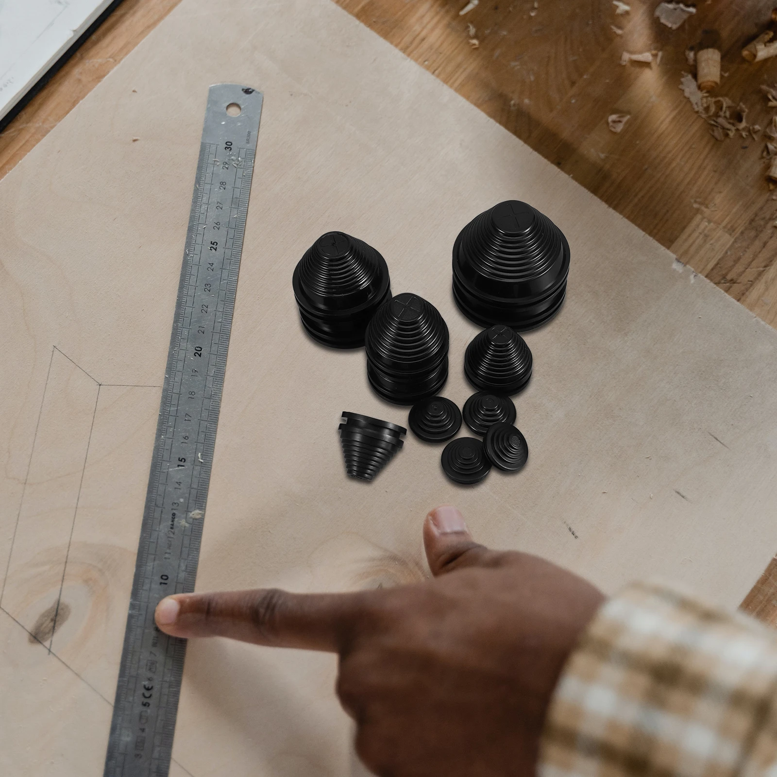 

14 pcs Rubber Cord Rubber Grommets Protection Sleeves 22mm-60mm Sealing Washer Wall Grommet Kit for Distribution Box Hardware