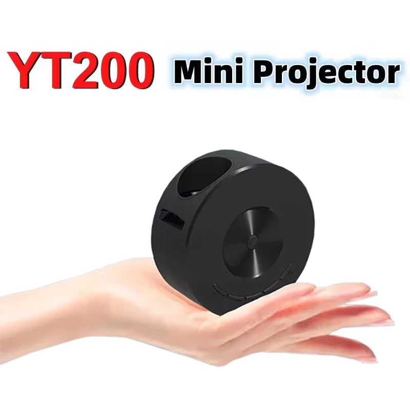 YT200 Projector Home Low Noise LCD Mini Portable Children's Wireless Mobile Phone Same Screen Projection Projector