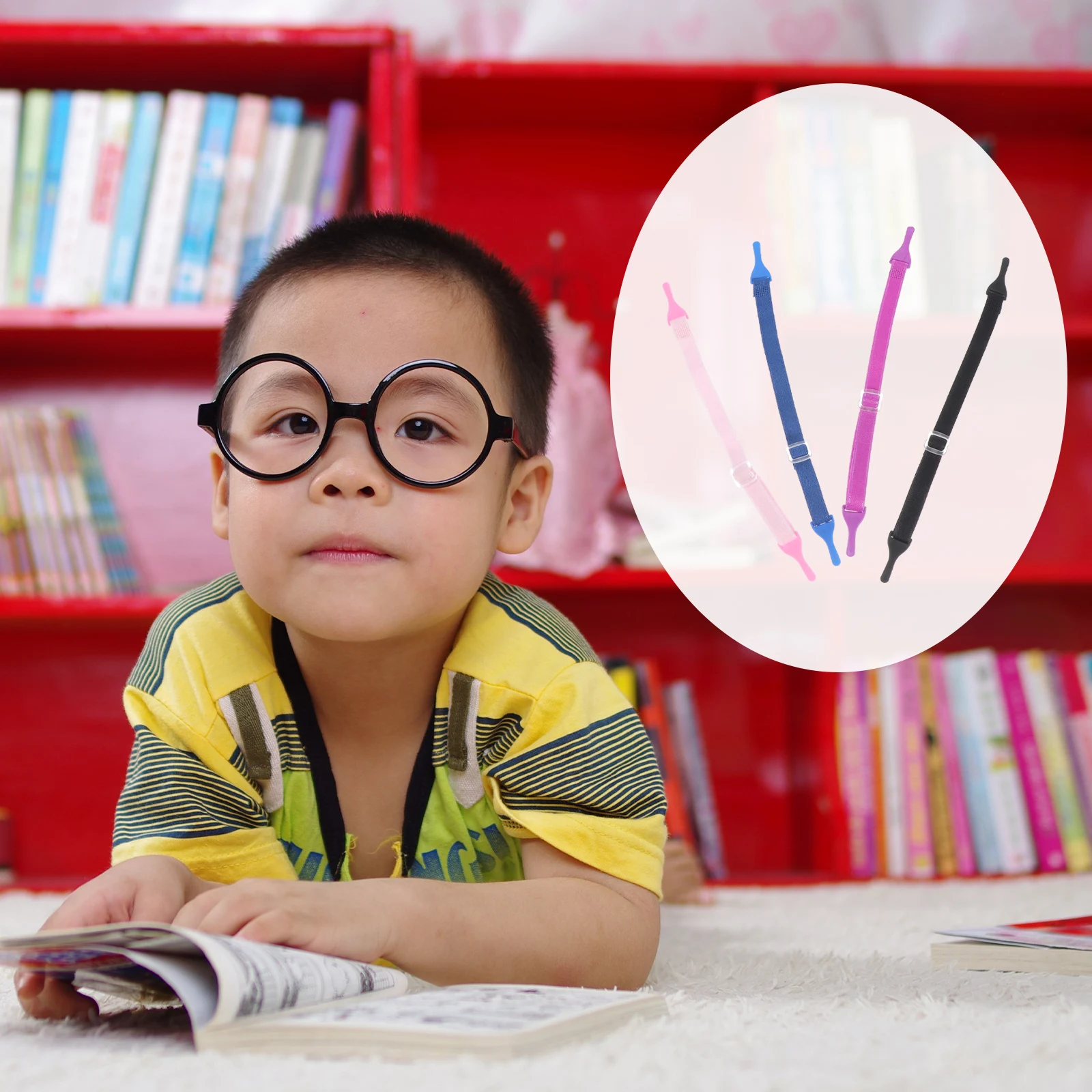 

4pcs Kids Glasses Hanging Rope Durable Eyeglass Holder Straps Anti-Slip Accessories For Indoor Outdoor Activities Eyeglasses