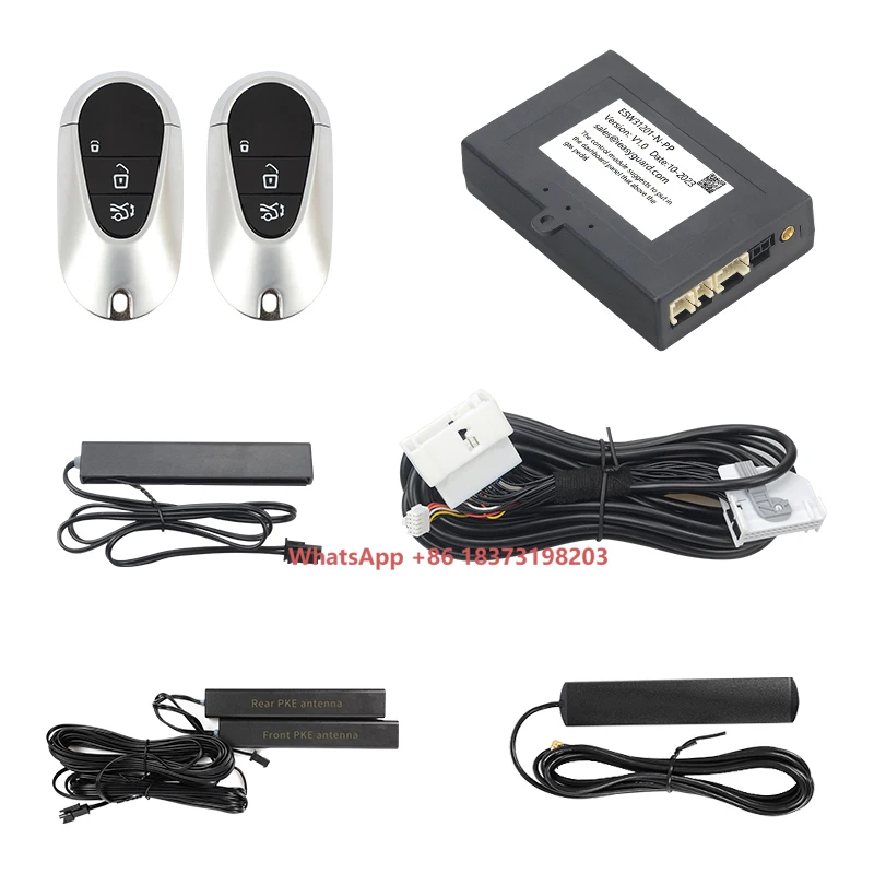 

Система EASYGUARD PKE Smart Key для Mercedes-Benz 2014+ (W176, B, W246, C, W205, E, W213, G, W463) с кнопкой запуска двигателя OEM и функцией комфортного доступа.