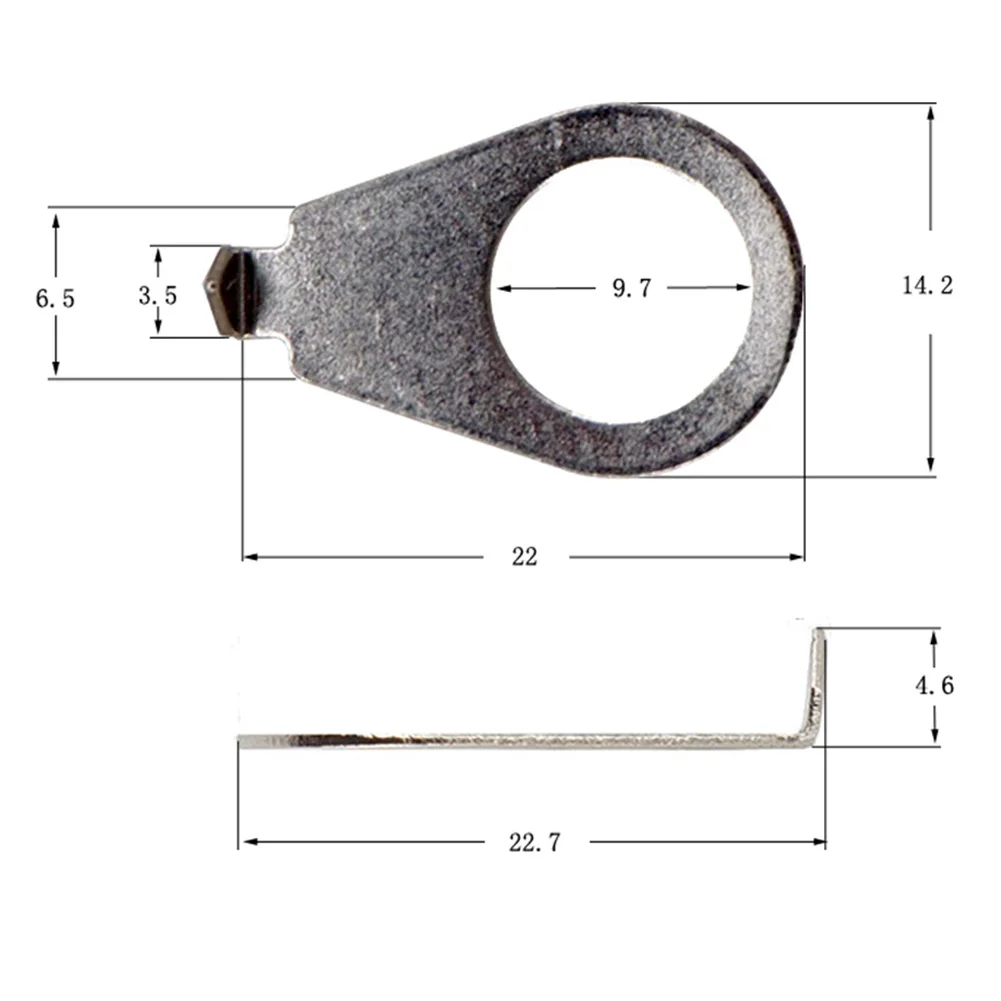 Gitarrenknopfplatten steigern Sie Ihr Spielerlebnis mit 4 Metall-Zeigerplatten-Unterlegscheiben für Gibson LP-Gitarren – Detail 8