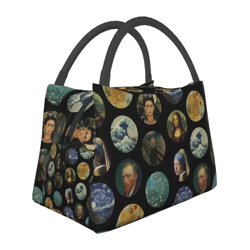 Custom Vincent Van Gogh Insulated Lunch Bags for Outdoor Picnic Art Painting Leakproof Thermal Cooler Lunch Box Women