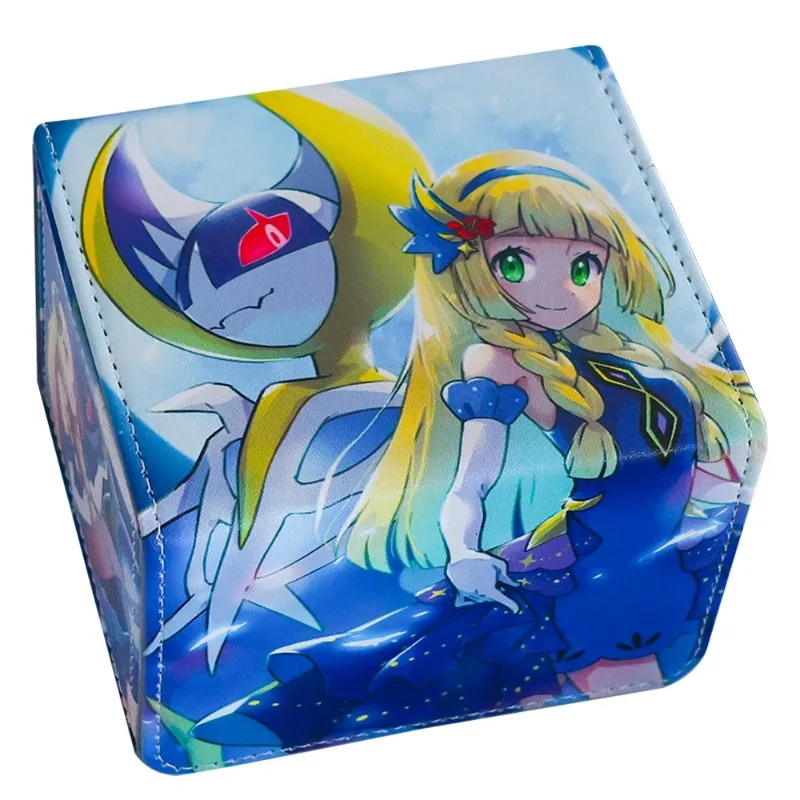 Pokemon Lillie Trainer Animation Characters Self Made Refraction Flash Card Anime Classics Game Collection Cards Toy Gift